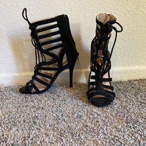 Strappy heels